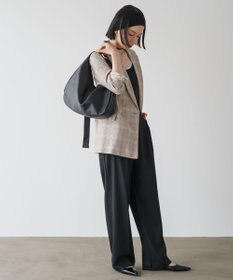 russet ソフトレザーラウンドビッグショルダーバッグ(CE-1325-WEB)