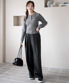 WEGO 【WEB限定/25年秋冬新作】別注USPOLOヘンリーネックニットPO