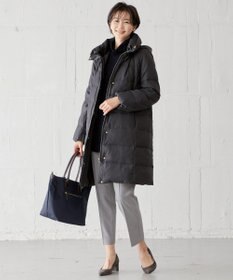 J.PRESS LADIES ハウンドトゥース&グレンチェック ロング ダウンコート