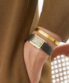 CITIZEN 【電池交換不要】レクタンギュラーウオッチ イエローゴールドEW5622-09P