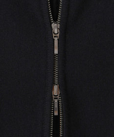 ICB L 【洗える】ソフトカシミヤミックス ジップアップ ニットパーカー