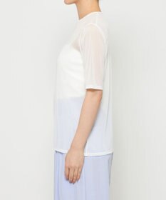 uncrave トリコットシフォン ハーフスリーブカットソー