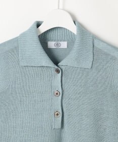 J.PRESS LADIES リネンコットンコード ポロ ニット