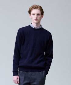 J.PRESS MEN 温かさと軽さの快適素材【ストレッチ / イージーケア】【FLEX YARN】片畔クルーネック ニット
