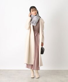 MOONBAT 【WEB限定】FURLA スノートップ チャーム付きフェイクファーマフラー