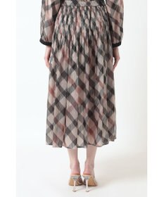 DAKS ハウスチェック シアー リップル スカート