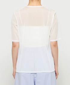 uncrave トリコットシフォン ハーフスリーブカットソー