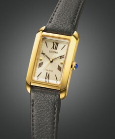 CITIZEN 【電池交換不要】レクタンギュラーウオッチ イエローゴールドEW5622-09P