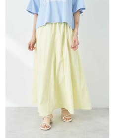 earth music&ecology ポプリンフレアスカート