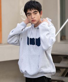 WEGO 【ユニセックス着用ITEM/SMLサイズ展開】グラフィックロゴプルパーカー