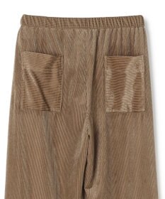 uncrave シアーベロアリブ ギャザーパンツ