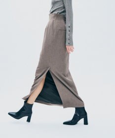 uncrave ウォッシャブルウールライクツイル Iラインスカート