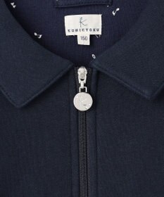 組曲 KIDS 【150-160㎝】ラウンドカラージップアップパーカー