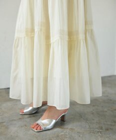 GRACE CONTINENTAL ギャザーレースロングスカート