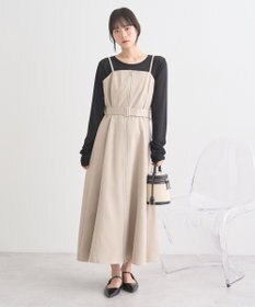 earth music&ecology ダブルジップキャミワンピース