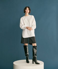 #Newans 【洗濯機可】シャーリングカフスシャツ