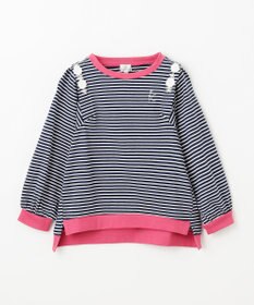 組曲 KIDS 【110-140㎝】リボンボーダー トップス