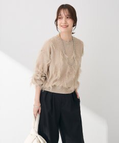 Green Parks フリンジニットプルオーバー