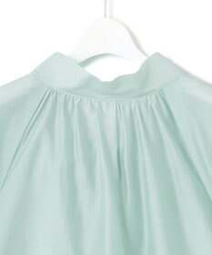 23区 L 【WEB&一部店舗限定/洗える】ライトシアーミクスチャー ボウタイ ブラウス