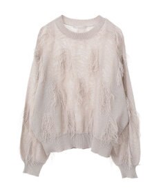 Green Parks フリンジニットプルオーバー