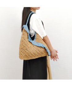 UNBILLION cachecache フリル編みワンハンドルクロッシェトート