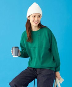 SHARE PARK LADIES 【UVカット・吸水速乾・ストレッチ・軽量・アンチピリング 】ダンボールクルーネックスウェット（S・Mサイズ）