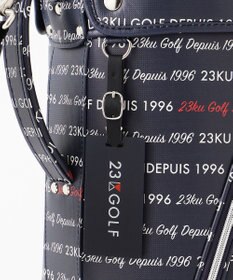 23区GOLF 【UNISEX】ロゴ総柄 キャディバッグ