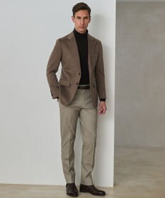 GOTAIRIKU 仕事で着られる 秋冬の綿パン【ストレッチ】コットンモールスキンストレッチパンツ