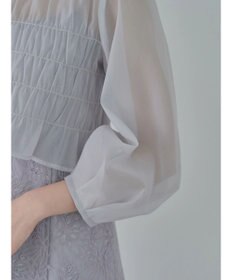 earth music&ecology ＳＥＴ２点　シースルーブラウス付きキャミワンピース