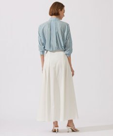 ICB L 【洗える】PlaX コットンソフトデニムスカート