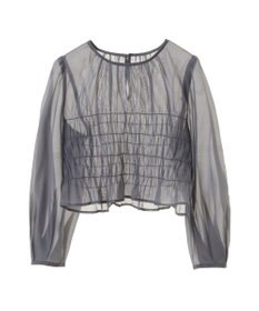 earth music&ecology ＳＥＴ２点　シースルーブラウス付きキャミワンピース