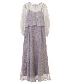 earth music&ecology ＳＥＴ２点　シースルーブラウス付きキャミワンピース