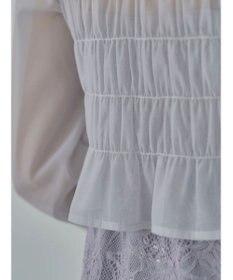 earth music&ecology ＳＥＴ２点　シースルーブラウス付きキャミワンピース