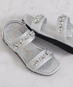 Bridget Birkin 【Bridget Birkin】ダブルベルトビジューサンダル