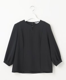 J.PRESS LADIES 【洗える】RELAXIONツイル クルーネック ブラウス