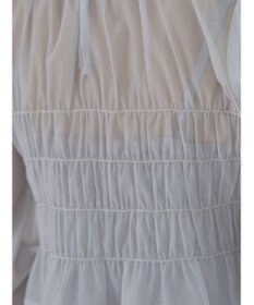 earth music&ecology ＳＥＴ２点　シースルーブラウス付きキャミワンピース