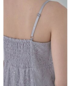 earth music&ecology ＳＥＴ２点　シースルーブラウス付きキャミワンピース