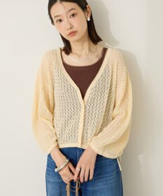 AMERICAN HOLIC 2WAYレース編みニットカーディガン