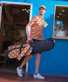 FILA GOLF／marie claire 【Loudmouth】総柄ポロシャツ