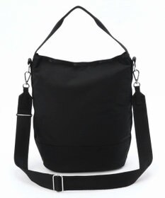 LeSportsac CONVERTIBLE BUCKET BAG/リサイクルドブラックJP