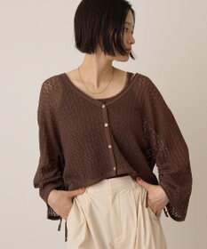 AMERICAN HOLIC 2WAYレース編みニットカーディガン