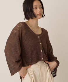 AMERICAN HOLIC 2WAYレース編みニットカーディガン