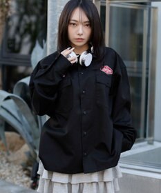 WEGO 【ユニセックス着用ITEM】ワッペンワークシャツ（LS）