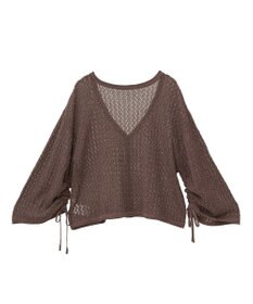 AMERICAN HOLIC 2WAYレース編みニットカーディガン