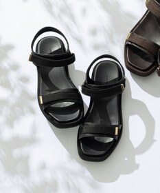 23区 スエードスポーツ サンダル ブラック系