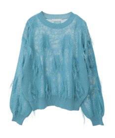 Green Parks フリンジニットプルオーバー