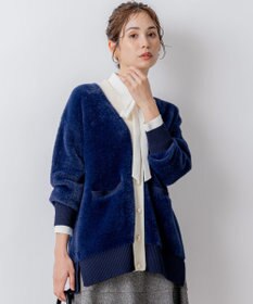 組曲 ナイロンファーニット カーディガン