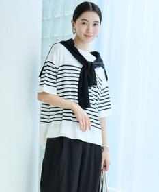 UNFILO L フロスティコットン  クロップド  カーディガン