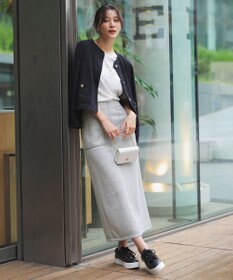 ANY SIS 【洗える】ラメ裏毛 スカート