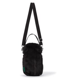 LeSportsac FUR MINI PHONE CROSSBODY/ブラックフラッフィーファー